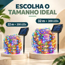Pisca-Pisca Solar LED RGB para Jardim 22m ou 32m IP55