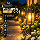 Luminária Solar de Jardim LED à Prova d'Água – Iluminação para Caminhos e Quintal