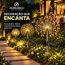 Luminária Solar LED Efeito Fogos para Jardim | 90 a 200 LEDs