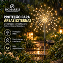 Luminária Solar LED Efeito Fogos para Jardim | 90 a 200 LEDs