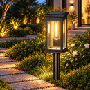 Luminária Solar de Jardim LED à Prova d'Água – Iluminação para Caminhos e Quintal
