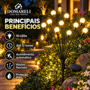 Luminária Solar Jardim Vagalume 10 Luzes IP65